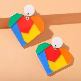 Серьги пластик