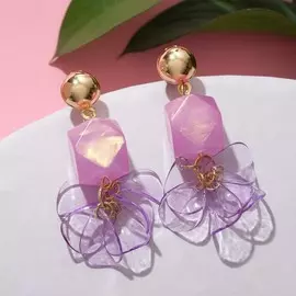 Серьги пластик
