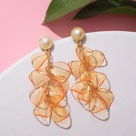 Серьги пластик