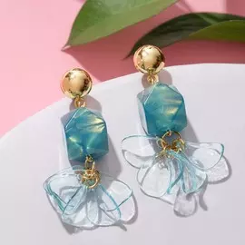 Серьги пластик