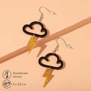 Серьги пластик