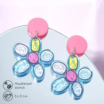 Серьги пластик