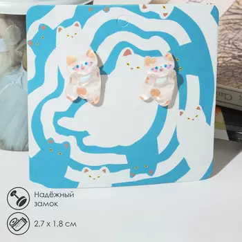 Серьги пластик