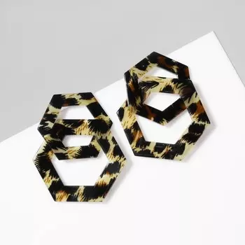 Серьги пластик