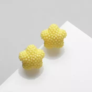 Серьги пластик