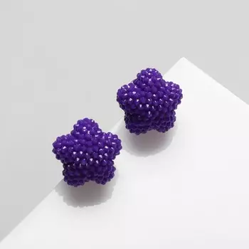 Серьги пластик