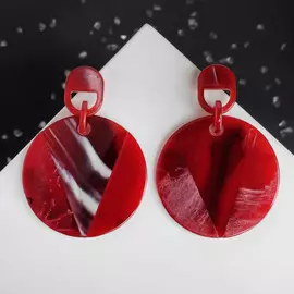 Серьги пластик