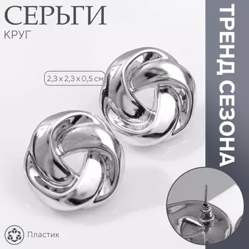 Серьги пластик