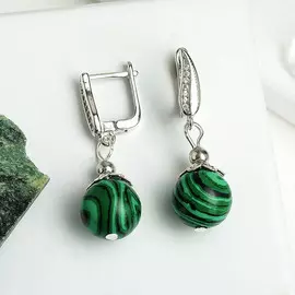 Серьги посеребрение шар №12