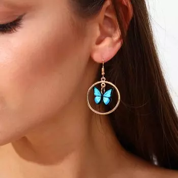 Серьги с кольцами