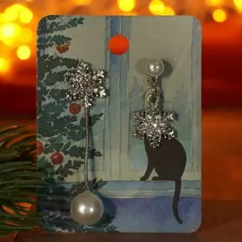 Серьги с жемчугом
