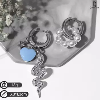 Серьги со съемным элементом