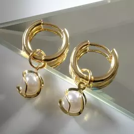 Серьги со съемным элементом