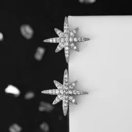 Серьги со стразами