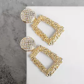 Серьги со стразами