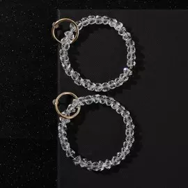 Серьги со стразами