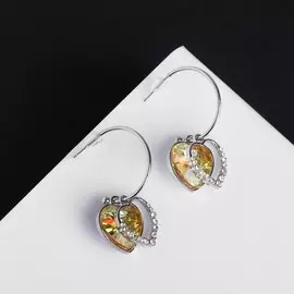 Серьги со стразами