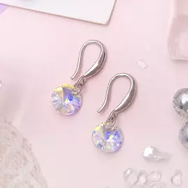 Серьги со стразами