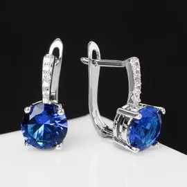 Серьги со стразами