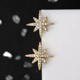 Серьги со стразами