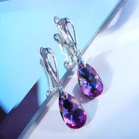 Серьги со стразами