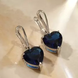 Серьги со стразами