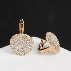 Серьги со стразами