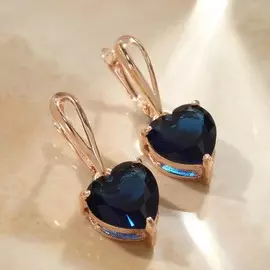 Серьги со стразами