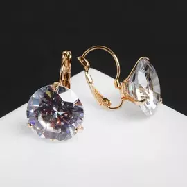 Серьги со стразами