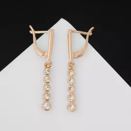 Серьги со стразами