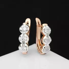 Серьги со стразами