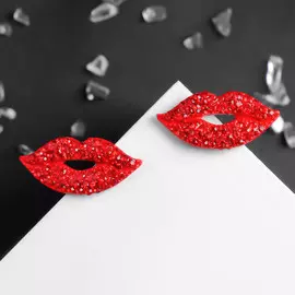 Серьги со стразами