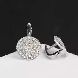 Серьги со стразами