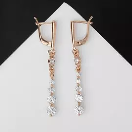 Серьги со стразами