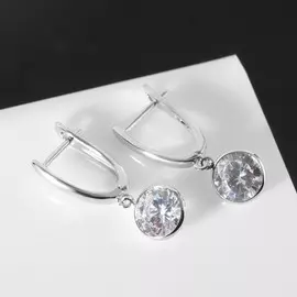 Серьги со стразами