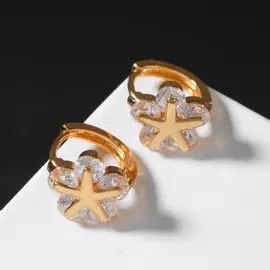 Серьги со стразами