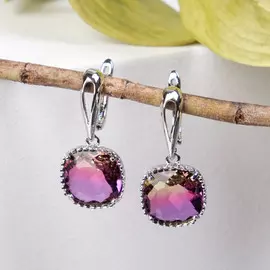 Серьги со стразами