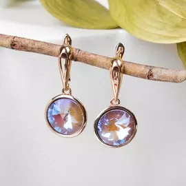 Серьги со стразами