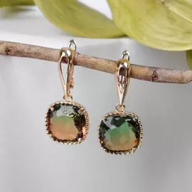 Серьги со стразами