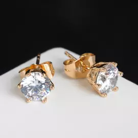 Серьги со стразами