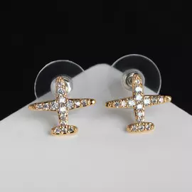 Серьги со стразами