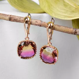 Серьги со стразами