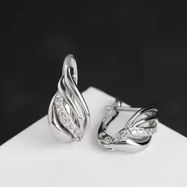 Серьги со стразами