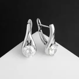 Серьги со стразами