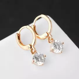 Серьги со стразами