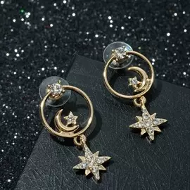 Серьги со стразами