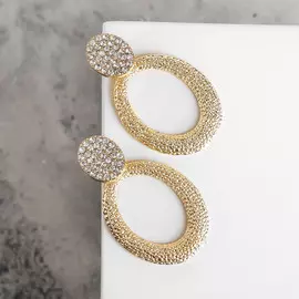 Серьги со стразами