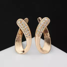 Серьги со стразами