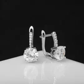 Серьги со стразами