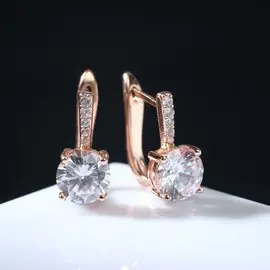 Серьги со стразами